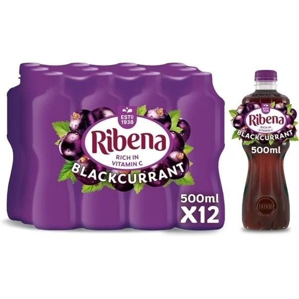 Ribena Bottles12x500ML